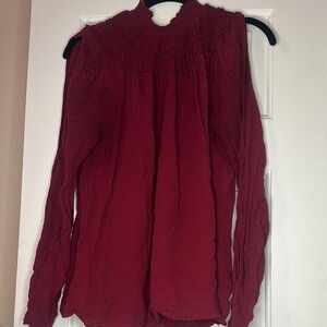 Maurices Deep Red Blouse